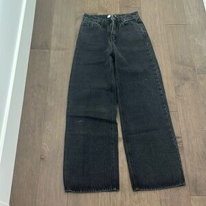 Oak and fort black wash straight leg Jean